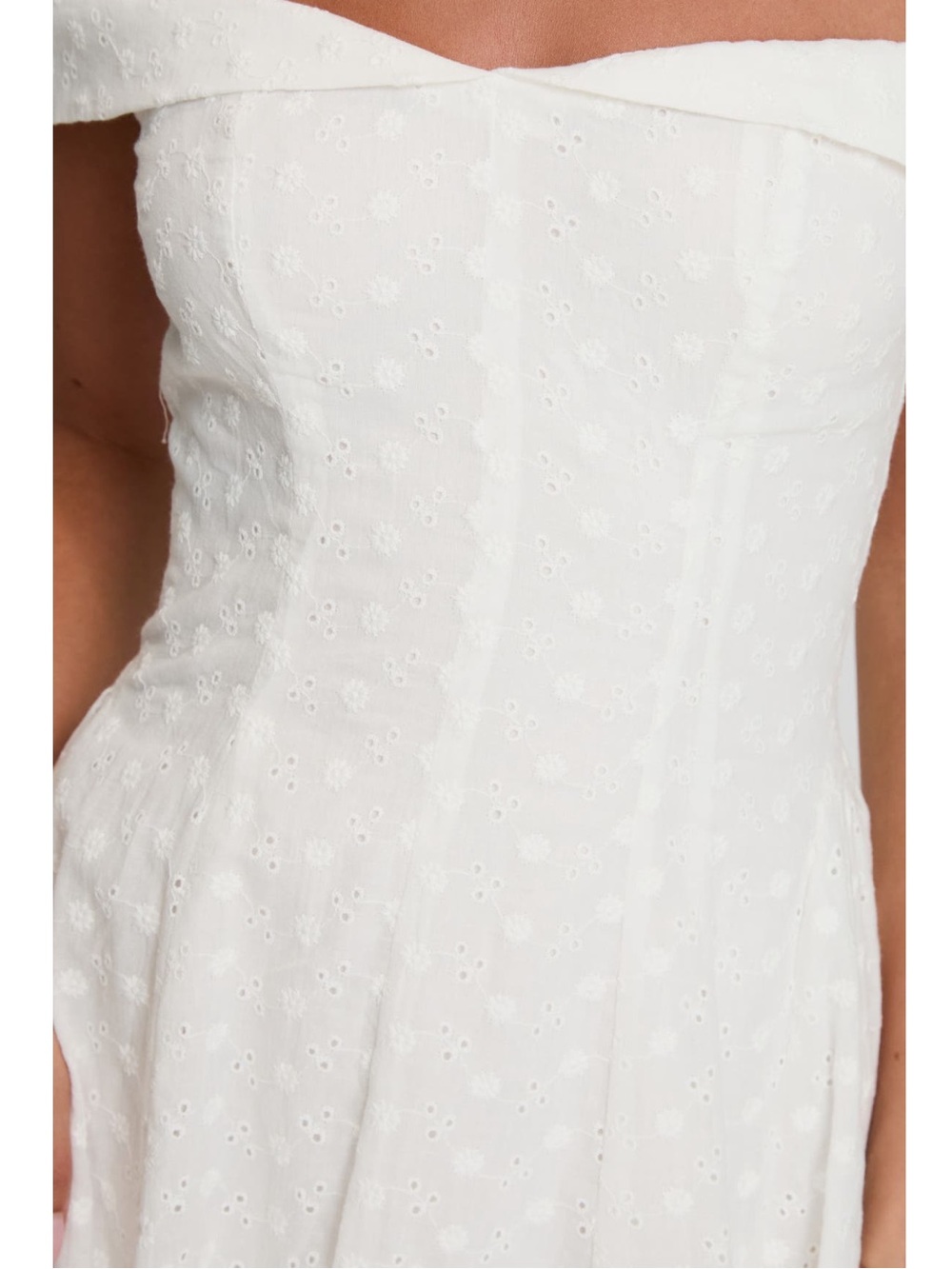 Princess Polly Rosebud Broderie Off the Shoulder Minidress NWT - Picture 5 of 11